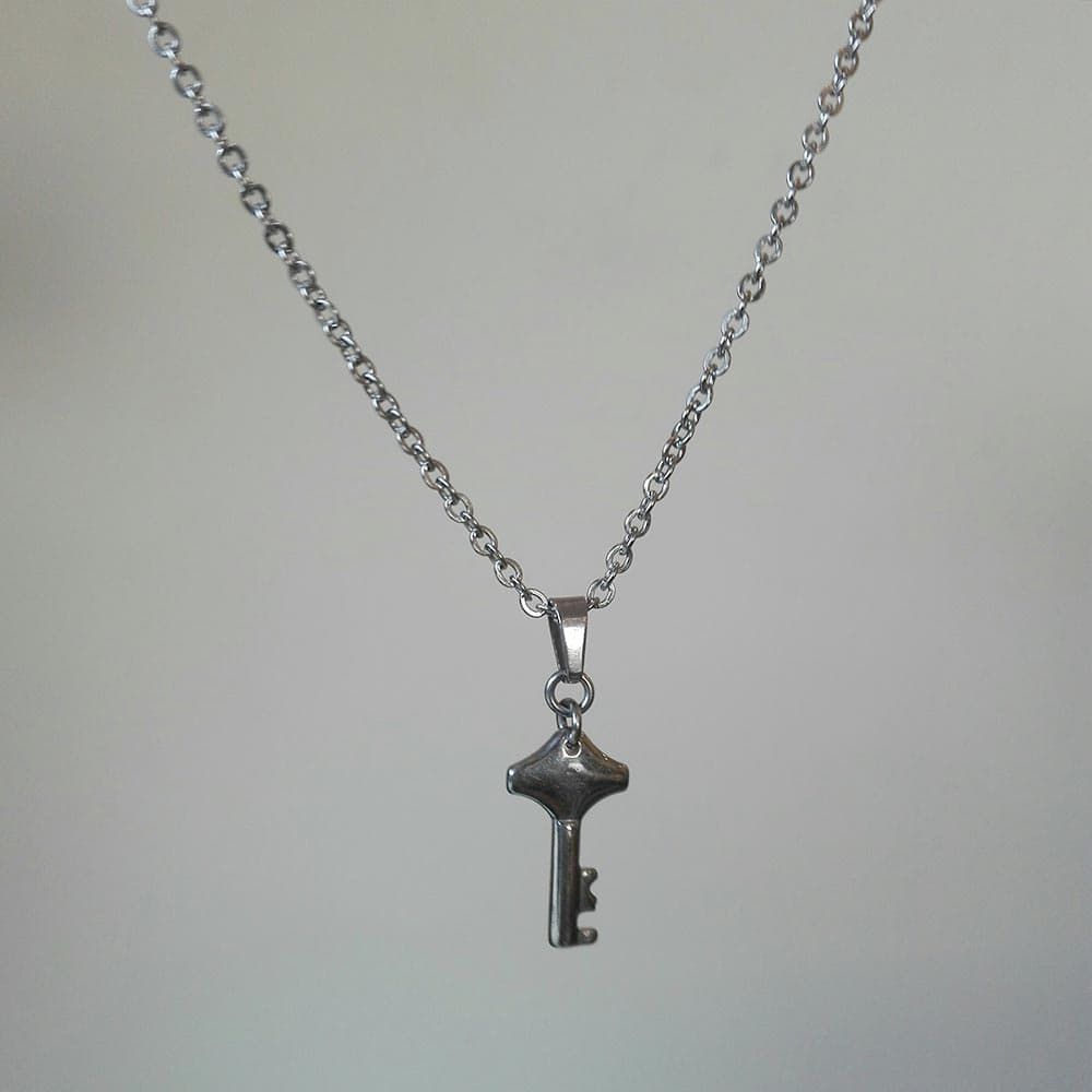 Heart Lock Bracelet & Key Necklace Set