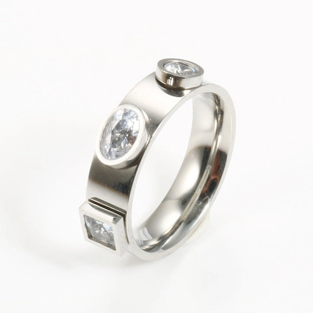 CZ Stone Gold Ring