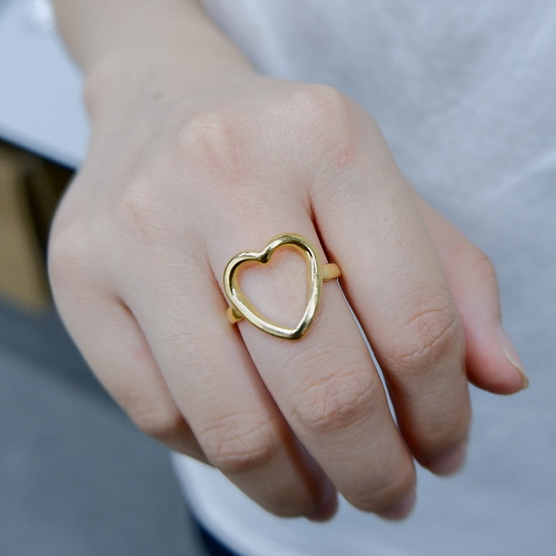 Hollow Heart Ring