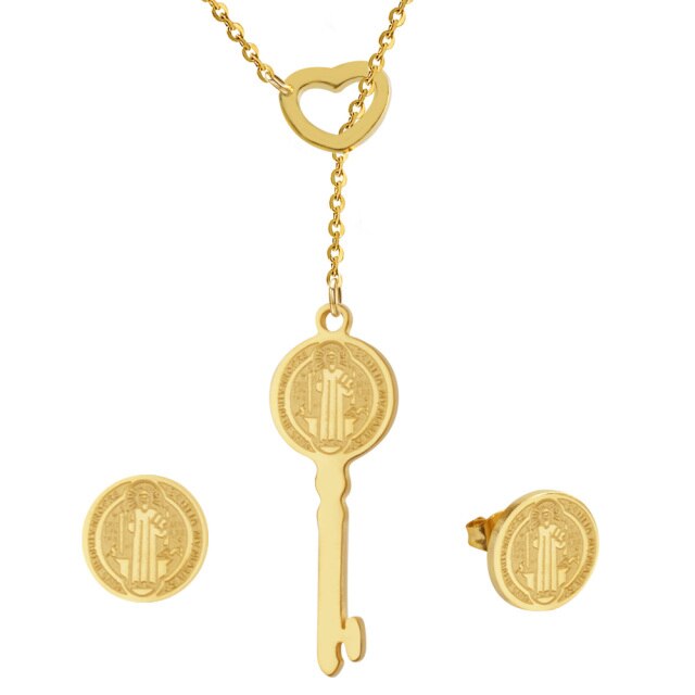 San Benito Holy Key Necklace & Earring