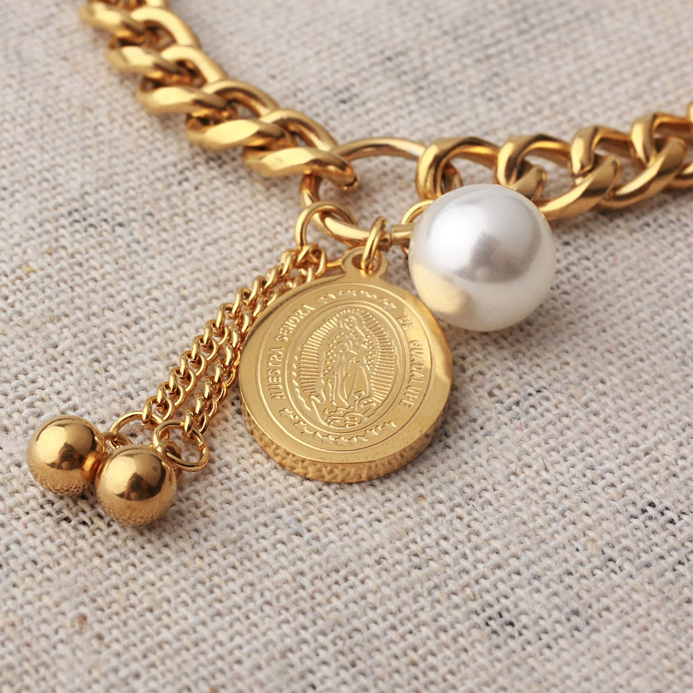 Virgin Mary Charms Bracelet