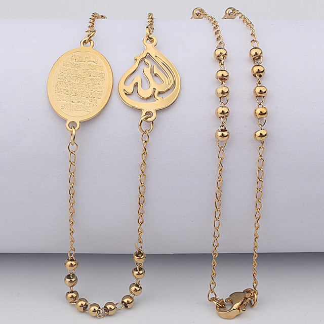 Muslim Arabic Printed Pendant Necklace