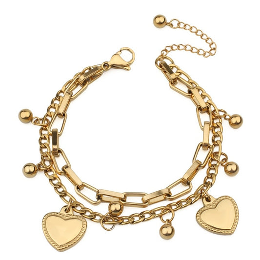 Double Layered Figaro Bracelet