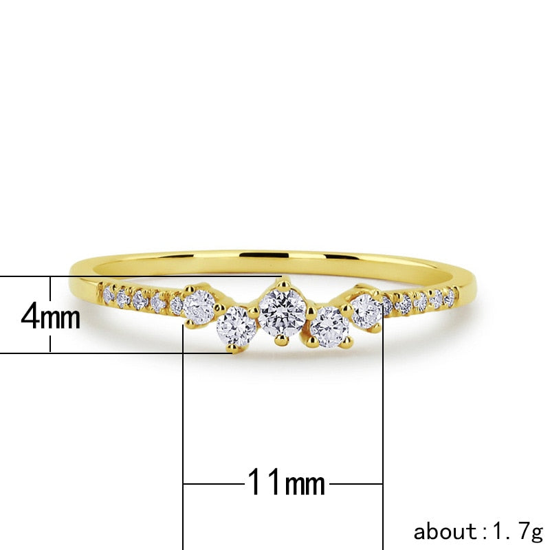 CZ Stones Shining Ring