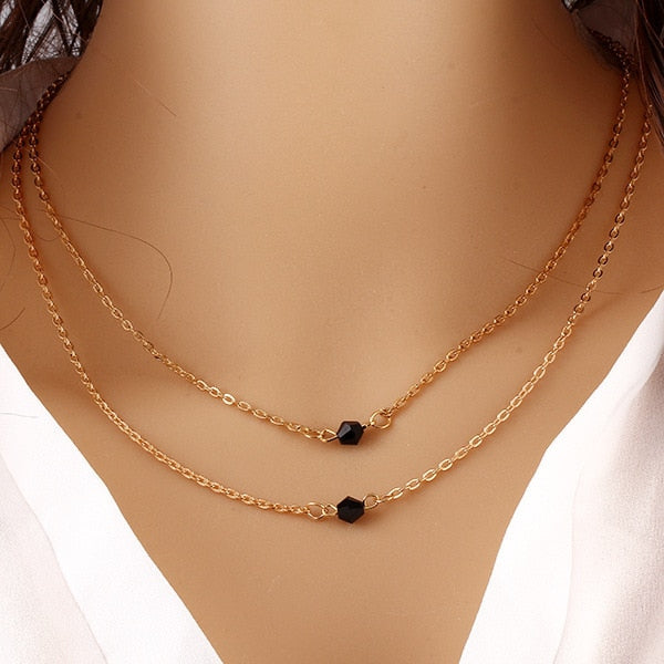 Multilayer Pendant Butterfly Necklace