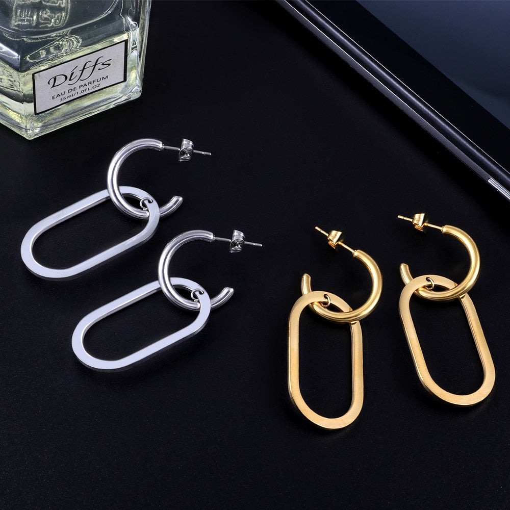 Geometric Drop Earring