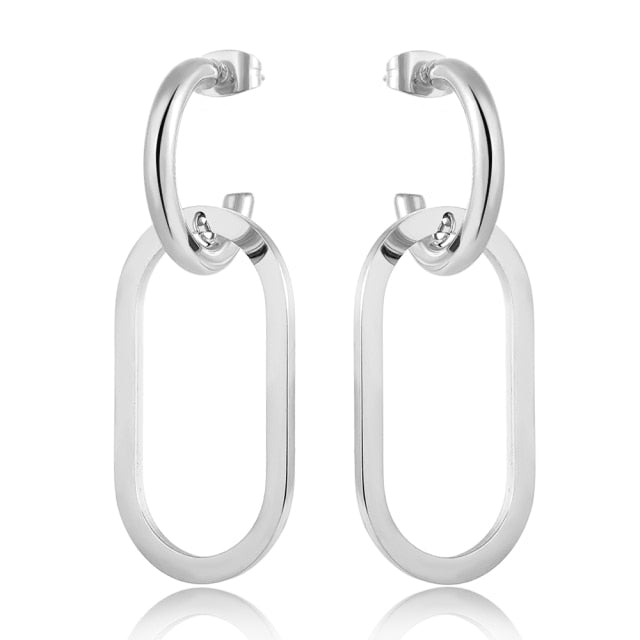 Geometric Drop Earring