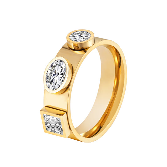 CZ Stone Gold Ring