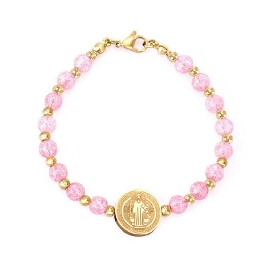 Catholic Religious Saint Benedict Medal Bracelet