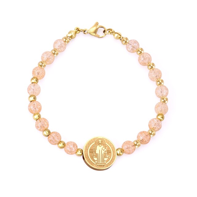 Catholic Religious Saint Benedict Medal Bracelet