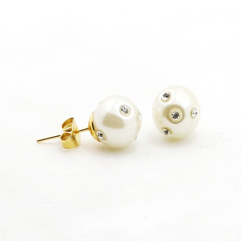 Double Ball Pearl Christmas Earring