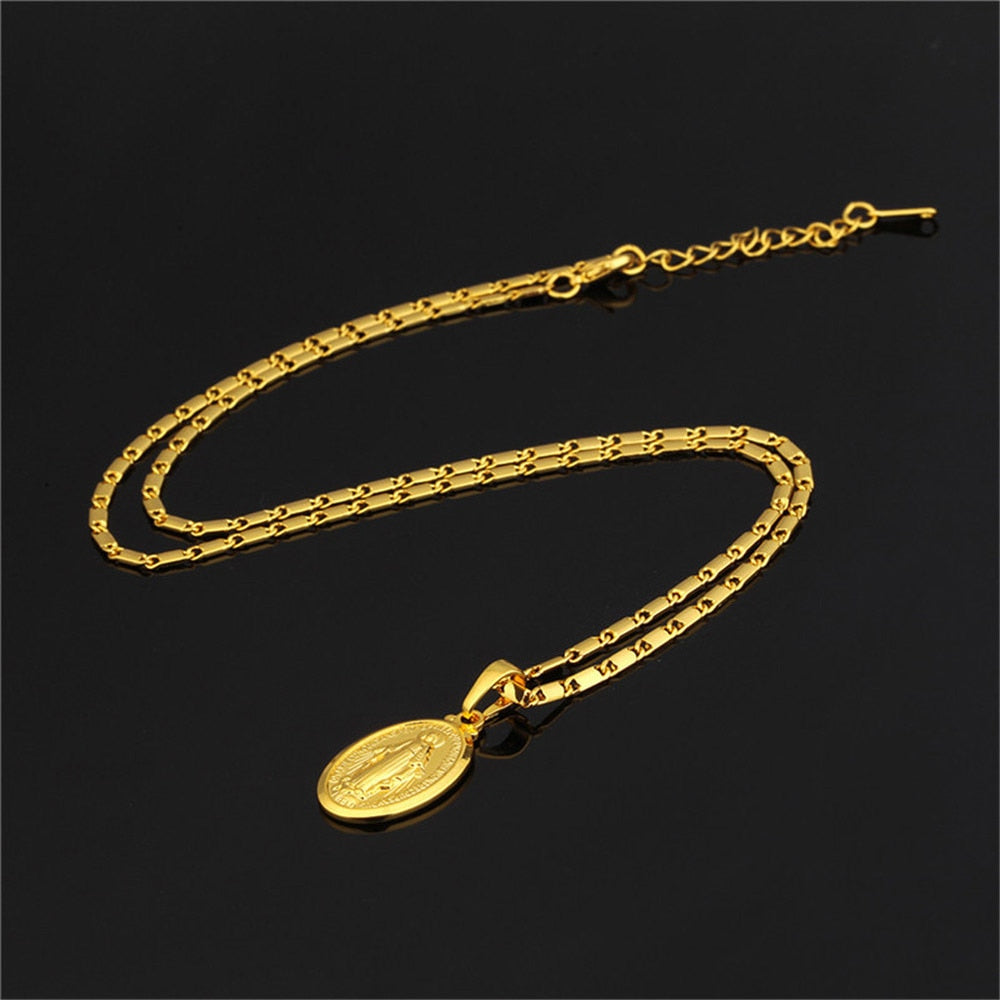 Virgin Mary Jewelry Set Necklace & Earrings Sets