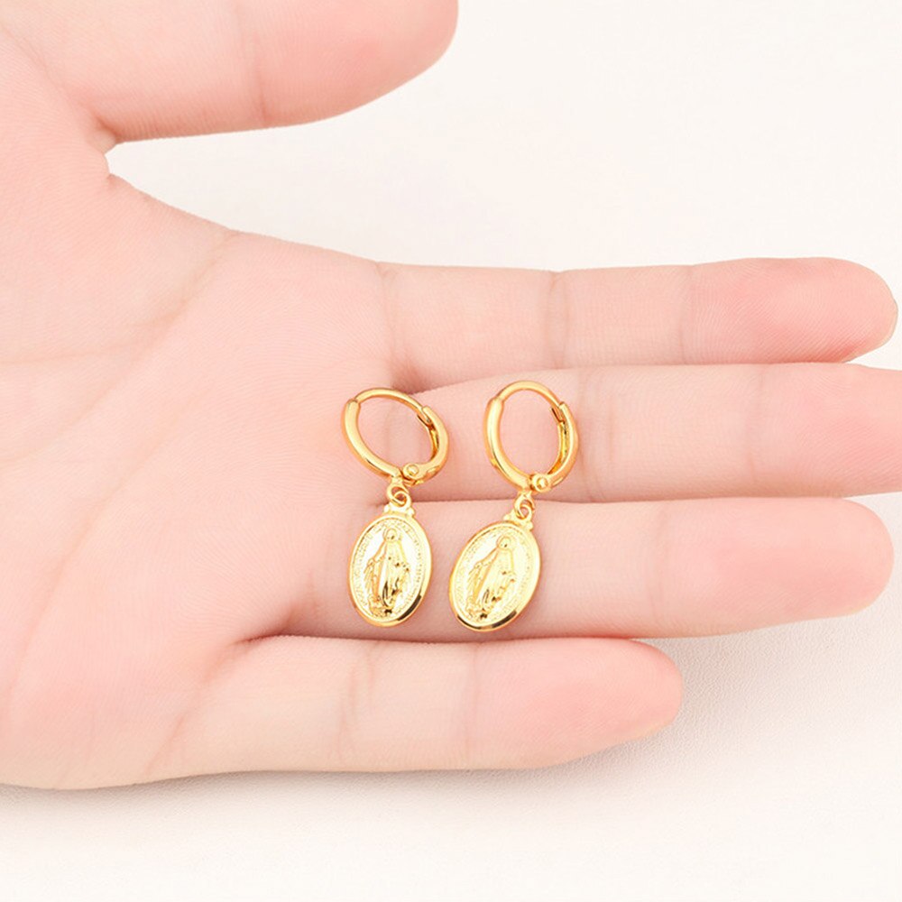 Virgin Mary Jewelry Set Necklace & Earrings Sets