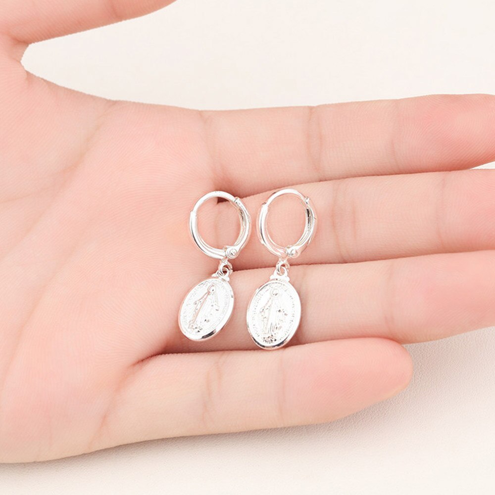 Virgin Mary Jewelry Set Necklace & Earrings Sets