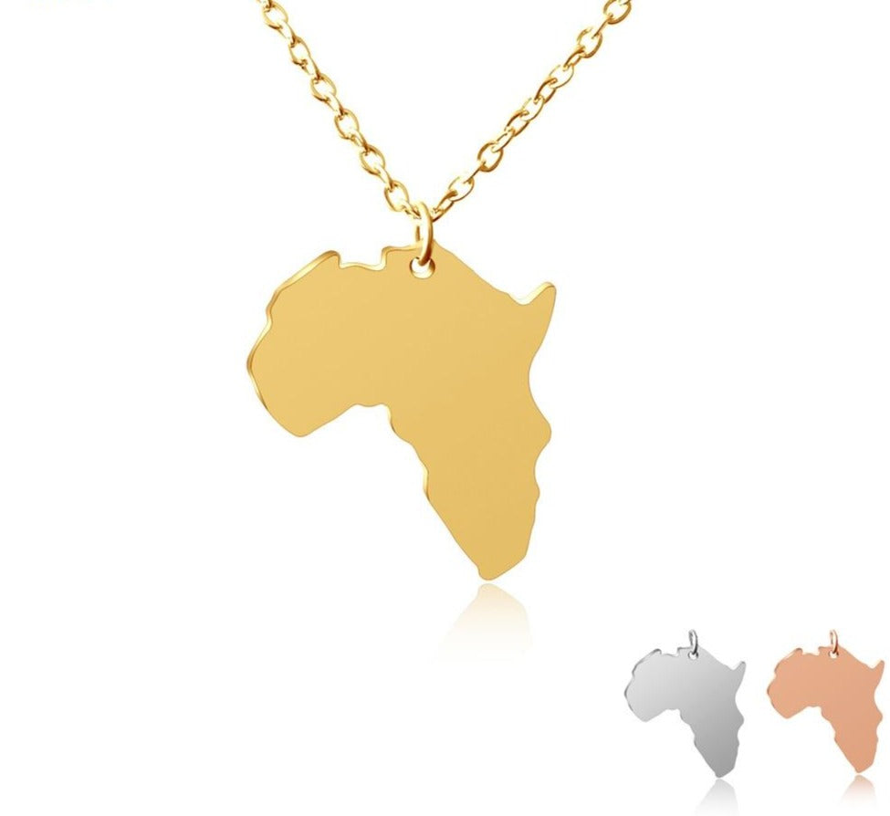 Map Of Africa Necklace