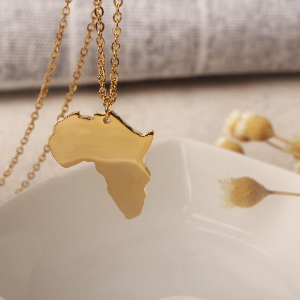 Map Of Africa Necklace