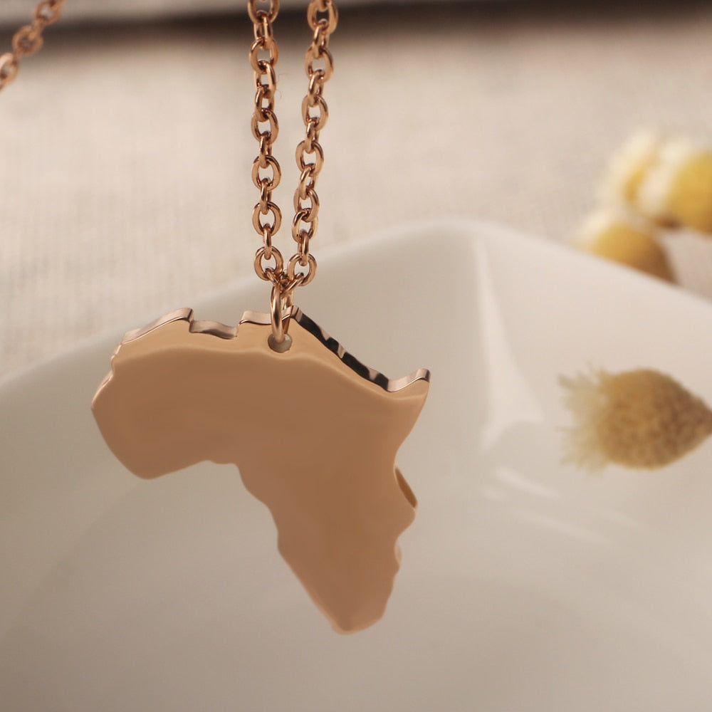 Map Of Africa Necklace