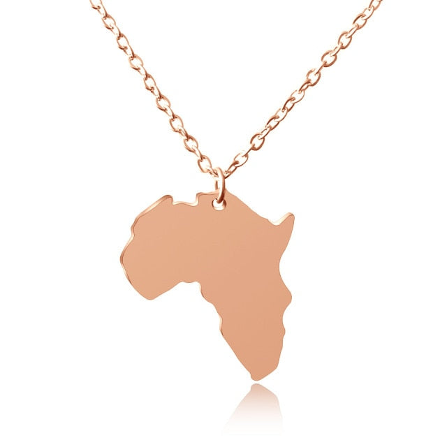 Map Of Africa Necklace